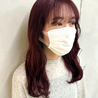 セミロング カラー デザインカラー/パー マ🦖外岡咲希🦖のヘアスタイル