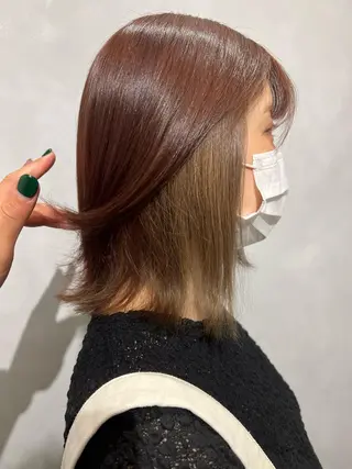 ミディアム 髪質改善/縮毛矯正 レイヤー/松川匠のヘアスタイル