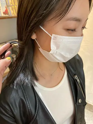 ミディアム 金田 夏野のヘアスタイル