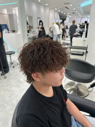 パーマ メンズ 🐺メンズパーマ マッシュ　あさひ🐺のヘアスタイル