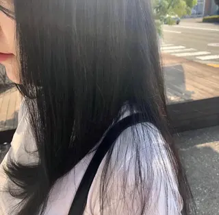 セミロング 髪質改善🫧ベージュ 椙山 響のヘアスタイル