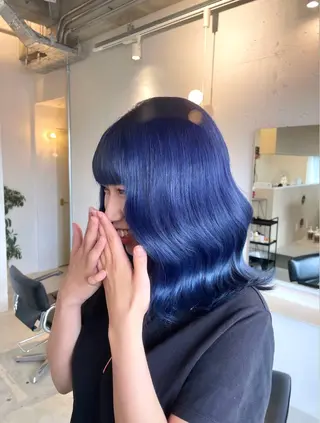 ミディアム カラー tim所属・tim hinaのヘアスタイル