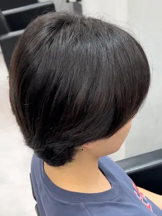 ショート パーマ メンズ 曲がる縮毛矯正 LIBER 　岩名のヘアスタイル