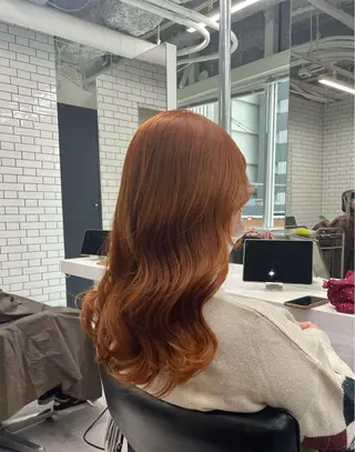 ミディアム カラー 透け感カラー✂️ yuuのヘアスタイル