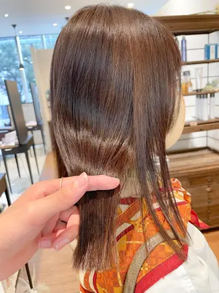 ミディアム カラー 髪質改善/ブリーチ 田代 龍我のヘアスタイル