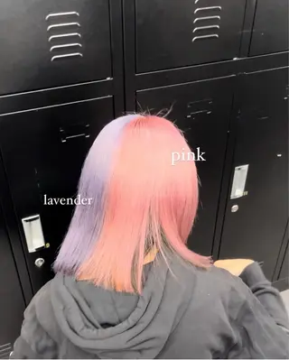 ミディアム カラー ヘアアレンジ ハイトーン/透明感 髪質改善/rinaのヘアスタイル