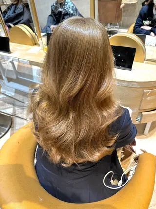 ロング ハイトーン/韓国 ヘア/RINAのヘアスタイル