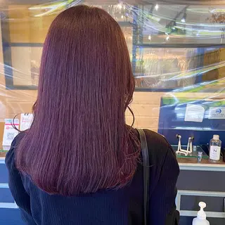 ロング カラー スナコザワ レナのヘアスタイル