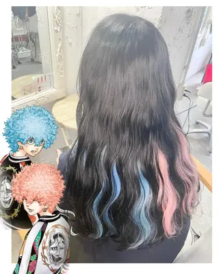 ロング カラー GARU-ガル-所属・TSUNO🦖 派手髪/オタク美容師のヘアスタイル