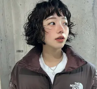 ショート パーマ 💈韓国Bob perm💈のヘアスタイル