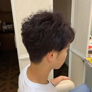 ショート メンズ 毛流れが作れる 縮毛矯正/渡部純生のヘアスタイル