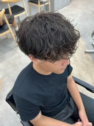 パーマ メンズ 🌀toa/波巻き✨ /メンズパーマ／栄のヘアスタイル