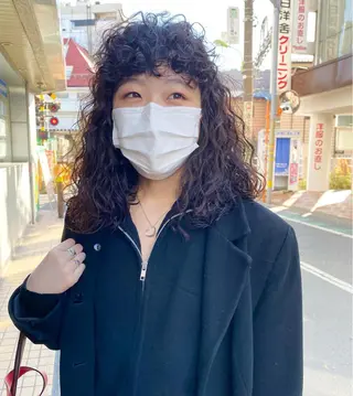 ミディアム カラー パーマ ヘアアレンジ メンズ キッズ ネイル マツエク・マツパ アイブロウ 🧼柴田 健太郎🧼のヘアスタイル