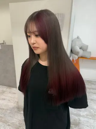 ロング カラー ate.心斎橋 RYUKAのヘアスタイル