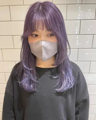 ミディアム カラー パーマ ヘアアレンジ メンズ キッズ ネイル マツエク・マツパ 🫧垢抜けヘア🫧 SHIORIのヘアスタイル
