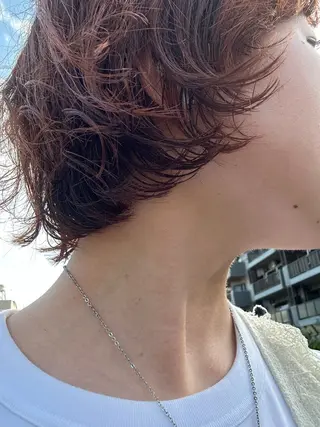 ショート パーマ 艶カラー/ Misakoのヘアスタイル