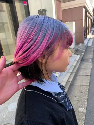 ミディアム カラー ルーツカラー/ デザインカラー/井川のヘアスタイル