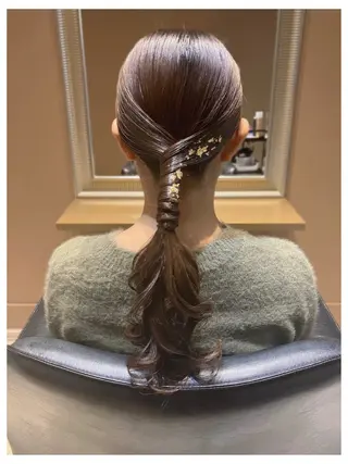 ヘアアレンジ あかり🌷ナチュラル 、透明感カラーのヘアスタイル