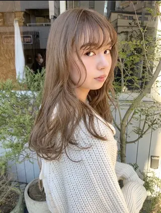 ロング カラー green ueno所属・ウチダ 🦖✨艶カラーのヘアスタイル