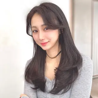 セミロング 森 隆秀/韓国ヘアのヘアスタイル