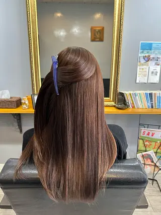 ロング カラー 渡辺俊介 暗髪カラー /美髪矯正/髪質改善のヘアスタイル