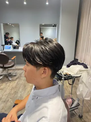 ショート パーマ メンズ 江﨑 翔のヘアスタイル