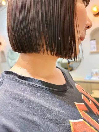 ショート カラー ボブ/ 前川友哉のヘアスタイル