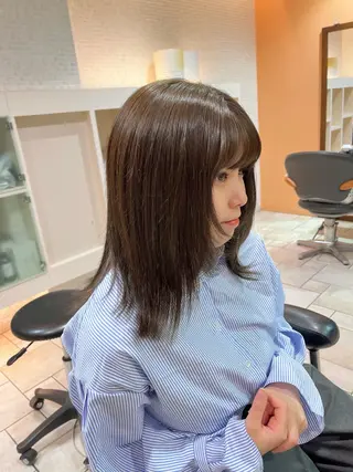 セミロング レイヤー/暖色/ 髪質改善/永礼芳果のヘアスタイル