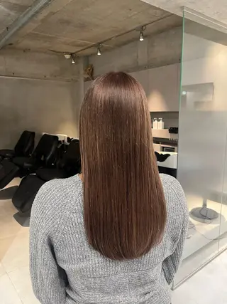 カラー くすみカラー/縮毛 ayukaのヘアスタイル