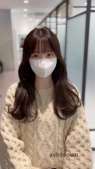 ロング カラー 髪質改善/顔まわり 石原のヘアスタイル