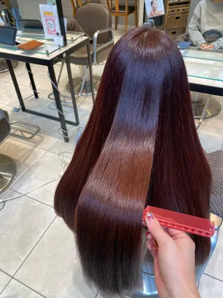 ロング 似合わせ艶髪カラー ❤️ハダユミのヘアスタイル