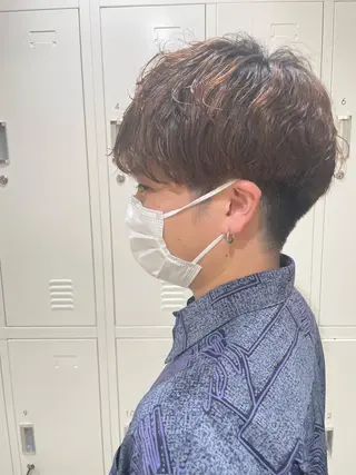 カラー パーマ メンズ 野町好花 レイヤー/髪質改善のヘアスタイル