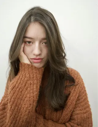 ロング カラー KEPKA ヤマグチ 天神 今泉のヘアスタイル