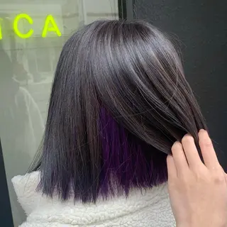 ショート カラー ヨシナガマユ🦕 髪質改善艶カラーのヘアスタイル