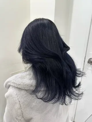 ロング カラー ヘアアレンジ 艶カラー/ハイトーン /レイヤーカットのヘアスタイル