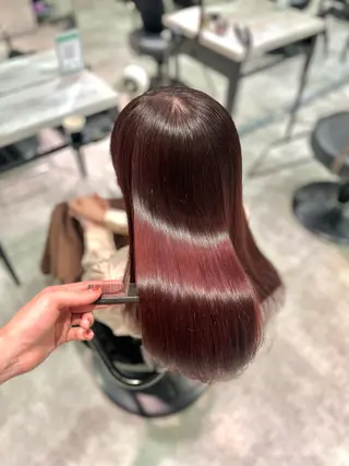 セミロング _WHITE難波店[アンダーバーホワイト]所属・艶カラー/髪質改善 /韓国風/中村嘉秀のヘアスタイル