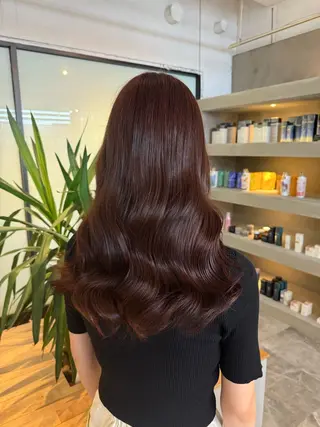 ロング カラー Lit 花井さくらのヘアスタイル