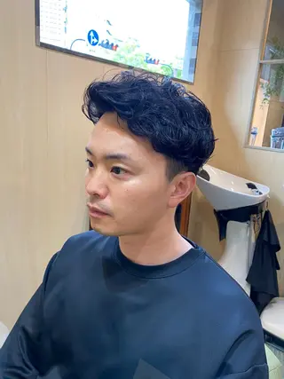 ミディアム メンズカット/パーマ 福島区SOSOのヘアスタイル