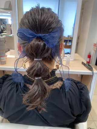 ミディアム 🩵波巻き/ツイスパ HARU💎のヘアスタイル