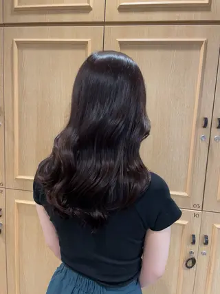 ロング ヘアアレンジ🪽🎀 艶カラー/天王寺のヘアスタイル