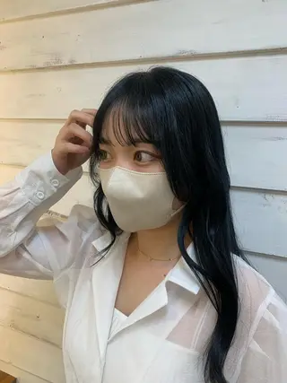 ロング カラー 渡邉 真夕のヘアスタイル