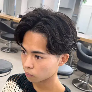 パーマ メンズ 渋谷サーフカール アメカジ美容師のヘアスタイル