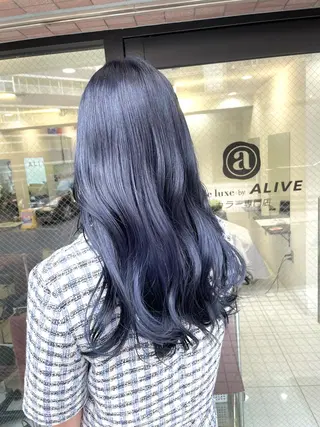 ロング カラー 横山 奈央のヘアスタイル