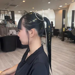 ロング 西 沙菜/トレンド カラー/透明感カラーのヘアスタイル