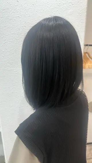 セミロング カラー 🩷ブリーチなし韓国 へア🩷HARUKAのヘアスタイル
