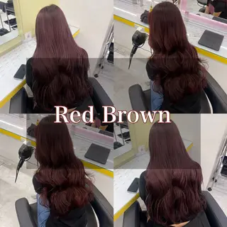 カラー 🍒レイヤーカット/ 暖色カラー🍒のヘアスタイル