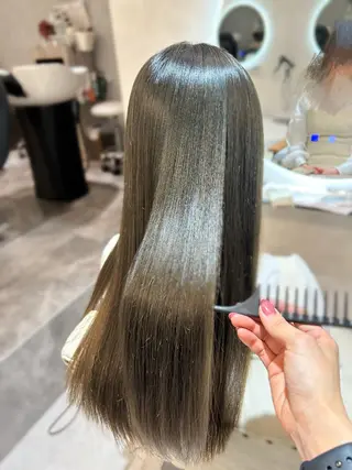 ロング 韓国風×髪質改善 ゆりのヘアスタイル