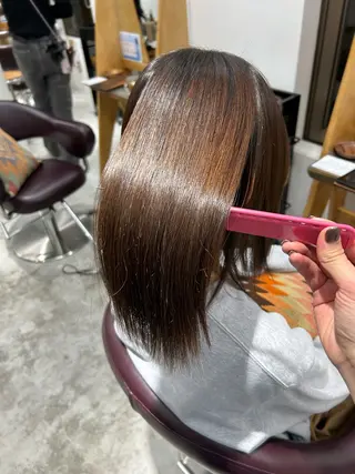 ミディアム パーマ 匂坂 美優のヘアスタイル