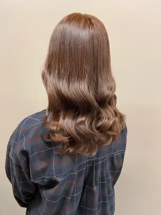 ミディアム カラー ヘアアレンジ 💖うる艶カラー💖 モデル募集💖のヘアスタイル