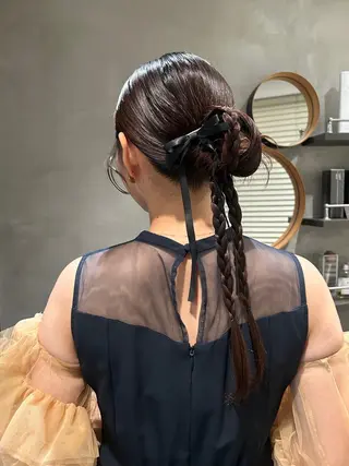 ロング ヘアアレンジ デザインカラー❤︎ イシイレイのヘアスタイル